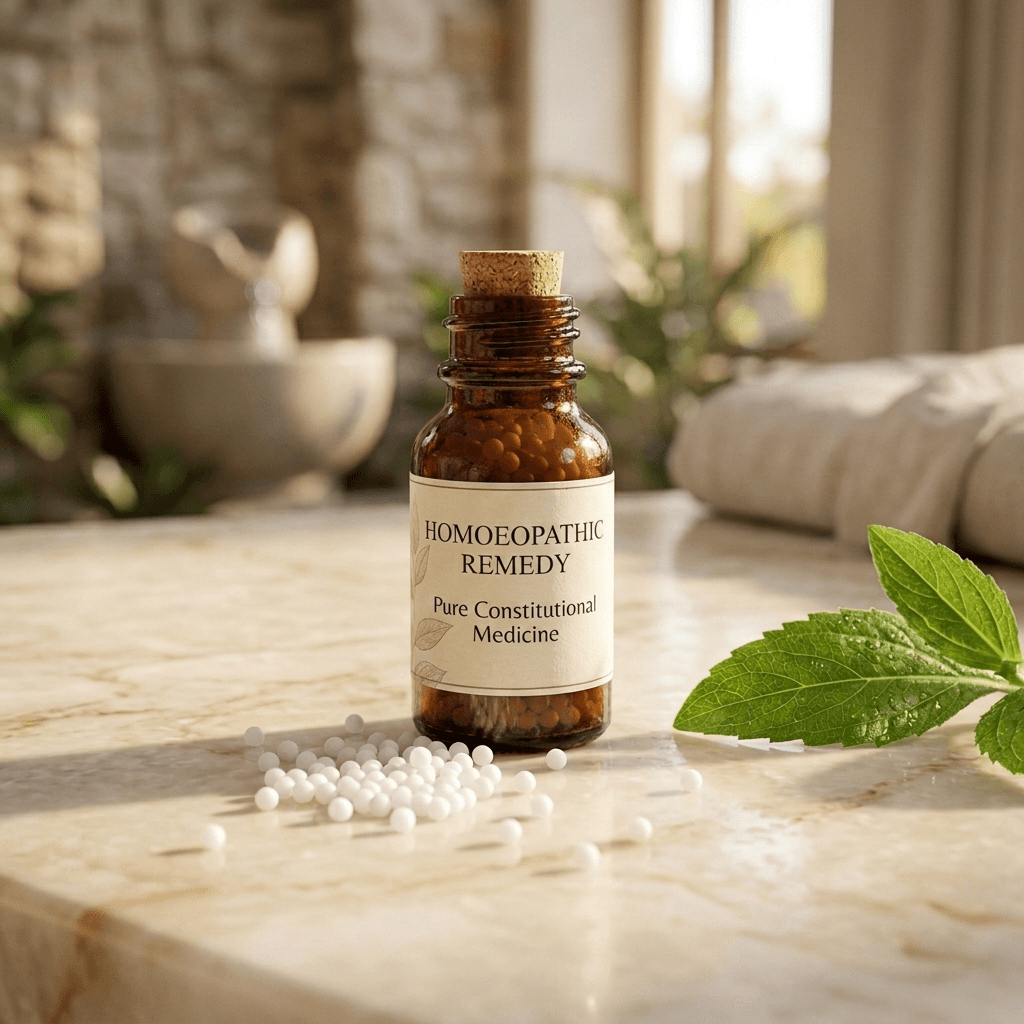 Homeopathy Sweet Pills and Medicine Vial